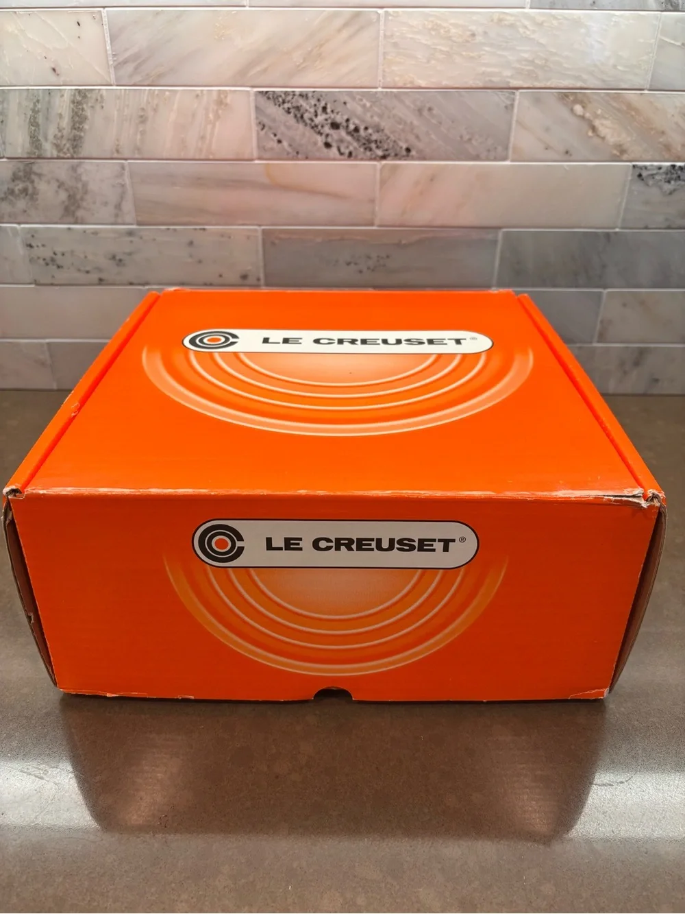 Le Creuset Blue Round Enameled Cast Iron Dutch Oven with Lid